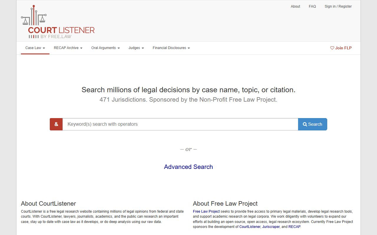 Benton County Court Administrator records CourtListener federal search reference