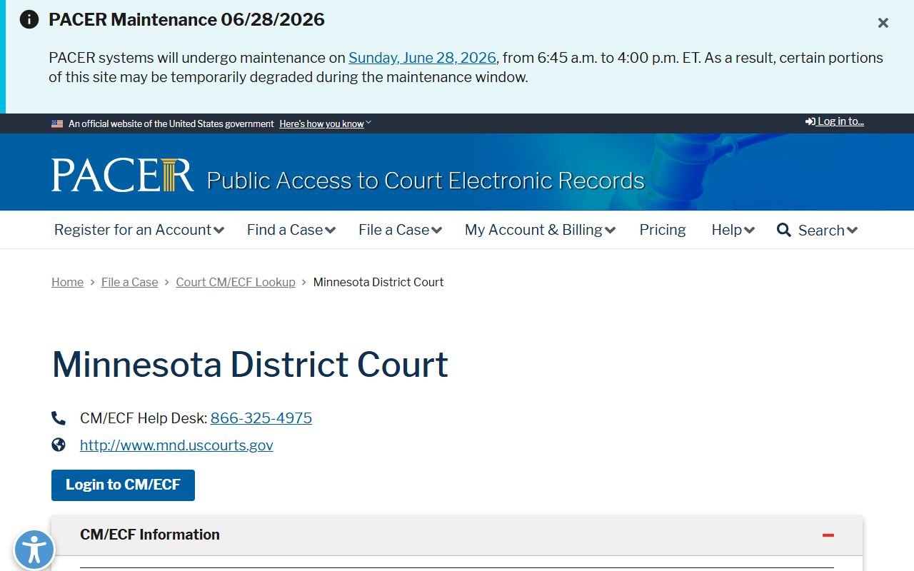 Benton County Court Administrator records PACER court lookup