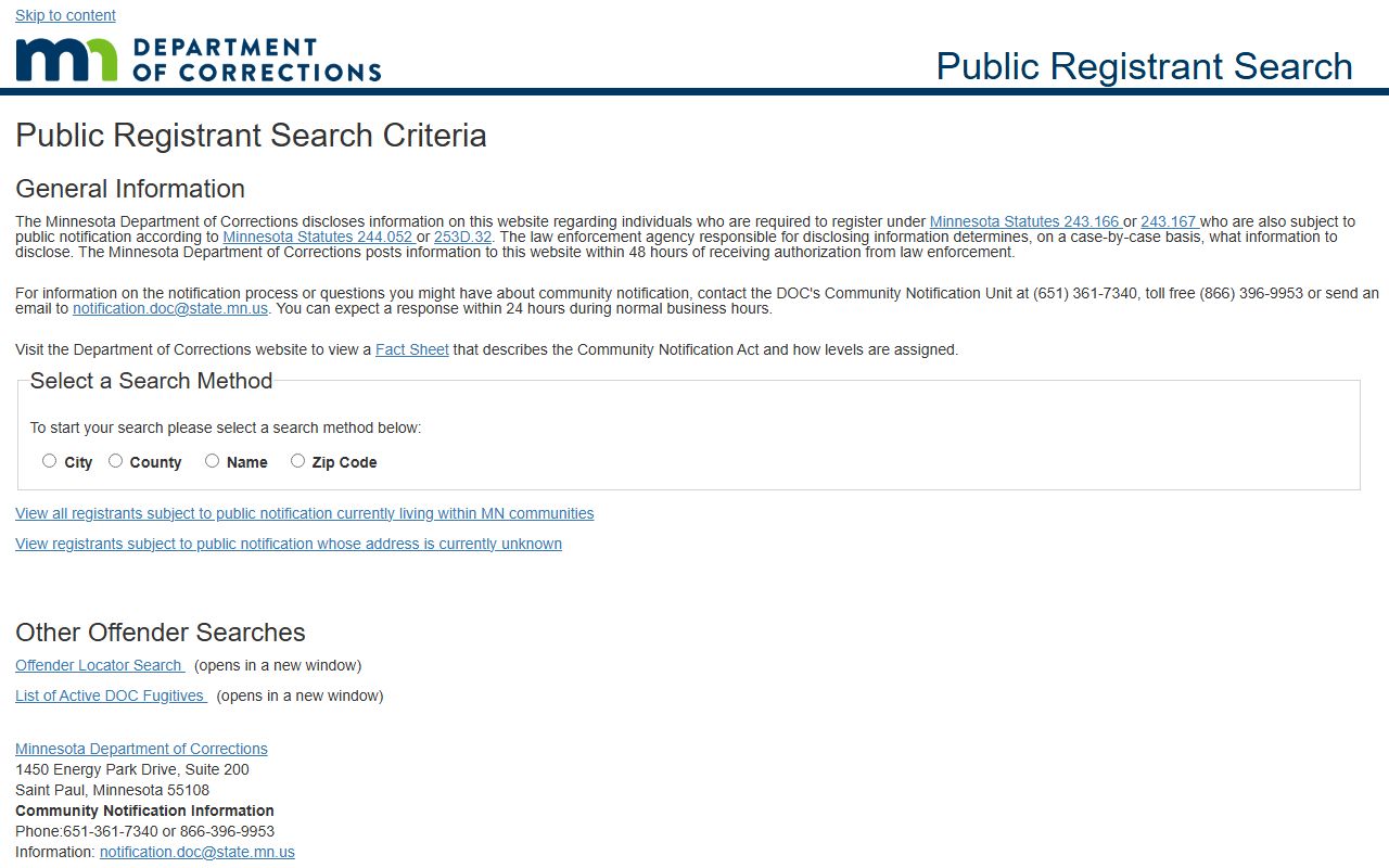 Benton County warrant records Minnesota public registrant search